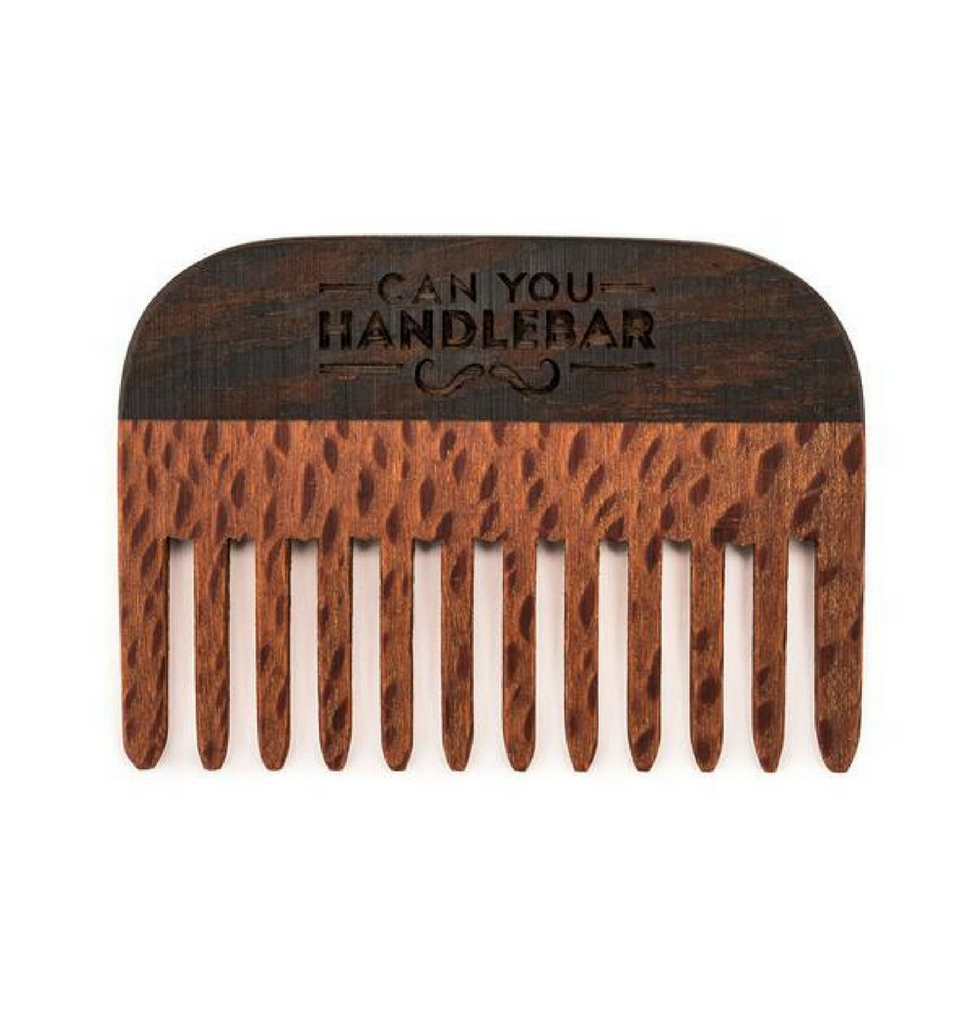 Dapper & Done | CanYouHandlebar Handmade Wooden Comb - Leopard Wood
